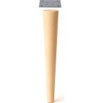 Bohem 75CM Masa Ayağı Ham Ahşap Doğal Boyasız Bağlantı Aparatlı Mobilya Kanepe Sehpa Ayakları - 75 cm