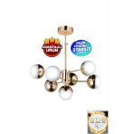 Bohem Aydınlatma 7 Toplu Solona 3 Renk Ledli Gold Salon Avizesi Trend Modeller Ledli Avizeler