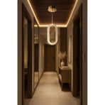 Bohem Aydınlatma Elips Tavana Sıfır 3 Renk Led Gold Modern Avize Antre/hol Banyo/mutfak Avizesi Gold