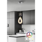 Bohem Aydınlatma Modern 3 Renk LED Tekli Damla Modeli (Beyaz Sarı Günışığı) - 1 - Krom