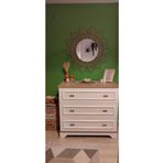 BOHEM Büyük Boy Konsol Aynası 80cm & Bambu Ayna & Rattan Ayna 80cm