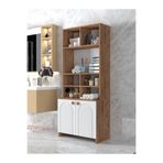 Bohem Çok Amaçlı Banyo Dolabı Mdf Kapak Beyaz, N ÇİZGİLİ MODEL
