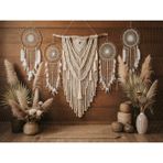 Bohem Dokunuşlarla Süslenen 200X150CM Arka Plan, Stüdyo Fonu - -