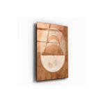 Bohem İskandinav Tarz Dikey Cam Tablo renkli 60 x 90