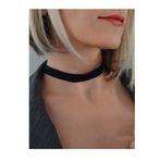 Bohem Kadife Siyah Tasma Choker Kolye