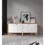 Bohem Konsol 3 Çekmeceli 2 Kapaklıtamamı Mdf - Atlas Çam