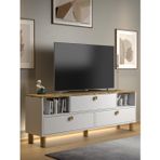 Bohem Mia Ledli Tv Ünitesi - Konsol 3 Kapak 2 Bölme 160 Cm Dolaplı ( 3 Renkli Ledli)