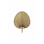Bohem Palmiye Yaprağı, Japon Yelpazesi 42x55 Cm, Duvar Dekorasyon, Duvar Süsü, İskandinav, Modern, Rattan Bej