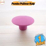 Bohem Pembe Geniş Mantar Kulp Düğme 1 Adet Mobilya Dolabı Çekmece Mutfak Dolap Kulpu Kulbu Plastik