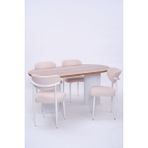 Bohem Polo Lak Panel Yemek Masa Sandalye Takımı 90X170 - Çam - 90*170