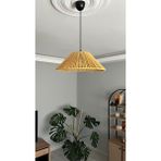 Bohem Sanatım El Yapımı Hardal Makrome Avize - Bohem Salon,yatak Odası, Çocuk Odası Avize (40 Cm)