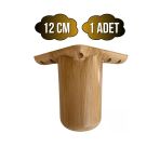 Bohem Yuvarlak 12Cm Ahşap Desenli Plastik Ayak Mobilya Masa Ve Dolap Ayağı(12Cm)(Ahşap Desenli) Ahşap Rengi 12Cm 12Cm - 1 Adet