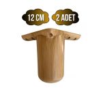 Bohem Yuvarlak 12Cm Ahşap Desenli Plastik Ayak Mobilya Masa Ve Dolap Ayağı(12Cm)(Ahşap Desenli) Ahşap Rengi 12Cm 12Cm - 2 Adet
