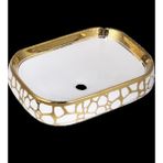 Boheme Mosaic 56cm Altın Lavabo