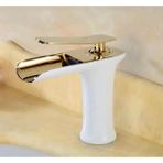 Boheme Şelale Lavabo Bataryası - Beyaz - Altın