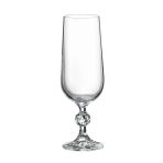 Bohemia Collection Sterna Kristal 6'lı 180cc Kahve Yanı Su Bardağı/Flüt Şampanya Kadehi Seti