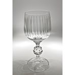 Bohemia Collection Sterna Kristal 6'lı Kahve Yanı Su Bardağı / Beyaz Şarap Kadehi Seti 150CC Çizgi Model - Şeffaf - 150 ml
