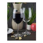 BOHEMİA CRYSTAL Banquet 580 Ml.2 Adet Ayaklı Kristal Cam Kırmızı-Beyaz Şarap Bardağı Kadehi.