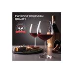 BOHEMİA CRYSTAL Banquet Burgundy 650 Ml.6 Adet Ayaklı Kristal Şarap Kadehi.madame Luda.