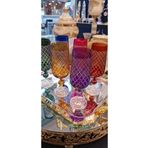 BOHEMİA CRYSTAL BOHEMİA KRİSTAL 6'LI EL KESMESİ RENKLİ KAHVE YANI KADEH