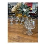 BOHEMİA CRYSTAL Bohemia Kristal Lüx 6 Kişilik Ağzı Gerçek Yaldızlı Kahve Yanı Su Bardağı , Çeyizlik , Hediyelik