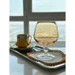 Bohemia Crystal Kahve Yanı Renkli 6'lı Su Bardağı - Şeffaf