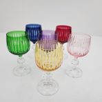 Bohemia Leonarte Casa Menşeli Bohemia Lime 150ML Kristal 6 Parça Bardak Takımı - Renkli