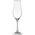 Bohemia Tulıpa Altın Yaldızlı 6'lı Flüt Kadeh 170 ml