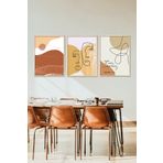 Bohemian Ahşap Çerçeveli Tablo Set 40x50 cm