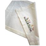 Bohemian Home’s Organik Keten Runner Sunum Servis Örtüsü Krem 45 x 140