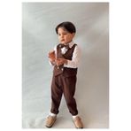 bohemiankids baby wear Erkek Çocuk Yelek, Pantolon,Gömlek ve Papyonlu Takım