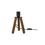 Bohhem Ahşap Tripod Abajur Ayağı Klasik Ahşap