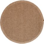 Boho 02 Naturel Yuvarlak Jüt Halı Yolluk Jüt Taban Jüt Kilim Hasır Halı Otantik Bohem Halı - 160 x 160 cm - Kahverengi
