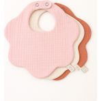 Boho Piccolo 3’lü %100 Pamuk Organik 8 Kat Müslin Bebek Mama Önlüğü / Salya Önlüğü / Yakalık - Çok Renkli - 0 - 2 Yaş