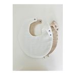 Boho Piccolo Oval 2'li %100 Pamuk Müslin Bebek Önlüğü / Yakalık / Salya Önlüğü