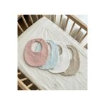 Boho Piccolo Oval 4'lü %100 Pamuk 8 Kat Müslin Bebek Önlüğü / Yakalık / Salya Önlüğü