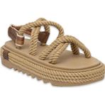 Bohonomad Bodrum Mid Platform Halat Bej Kadın Sandalet