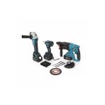 BÖHRER 3 Lü Kömürsüz Makina Seti Şarjlı Somun Sıkma Şarjlı 258vf Hilti Şarjlı 115 Mm Sprial Taşlama