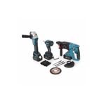 BÖHRER 3 Lü Kömürsüz Makina Seti Şarjlı Somun Sıkma Şarjlı 258vf Hilti Şarjlı 115 Mm Sprial Taşlama