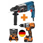 Böhrer 3200W Kırıcı Delici Hilti Matkap + V58 5000MAH Xr 24 Parça Set Vidalama Matkap