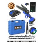 Böhrer 58 Vf 5AH Blue Brushless 20 cm Pala Çift Akülü Şarjlı Dal Budama Testeresi Dal Budama Makinesi