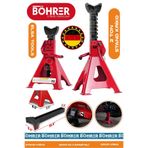 BÖHRER Alman Böhrer Red 2 Ton Oto Araç Araba Kaldırma Sabit Tutma Kriko Standı - Tekli