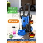 Böhrer Alman Designe Ba011147 Profesyonel Red Elektrikli Full Set 140 Bar Oto Araç Yıkama Makinesi