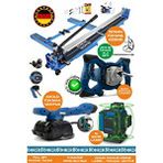 BÖHRER Alman Pro Ba01077m 4'lü Usta Fayans Seti - 120mm Fayans Kesme + Tokmak Vantuz + 16 Satır Lazer Hizalama Makinesi +3200w Karıştırıcı Sarı