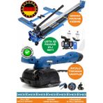 Böhrer Alman Pro BA01078M 2'li Usta Fayans Seti - 120MM Lazerli Yağlı Süper Kesim Fayans Kesme + Titreşimli Kademeli Fayans Vantuz Tokmak Makinesi