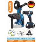 BÖHRER ALMAN V598 SÜPER 3'LÜ SET AKÜLÜ 13MM AKÜLÜ KIRICI DELİCİ HİLTİ, DARBELİ VİDALAMA, TAŞLAMA MAKİNESİ