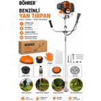 Böhrer BA011357 Benzinli Yan Tipi Tırpan Makinesi - TURUNCU