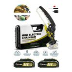 Böhrer Böhre 58VF 5AH 6'' 20 cm Pala Yellow Şarjlı Çift Akülü Mini Zincirli Budama Testere Makinesi