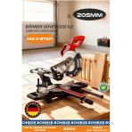 BÖHRER Elektrikli Gönye Kesme Makinesi - 125mm Rayli Yeni Nesil