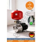Böhrer JET750SC Paslanmaz Gövdeli Bakır Sargılı 1 Hp 0.75KW 24L Italyan Tanklı Hidrofor Pompa - 4 Kat 4 Dai - MAVİ